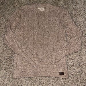 Hollister Chunky Cable Knit Sweater | Medium | Tan